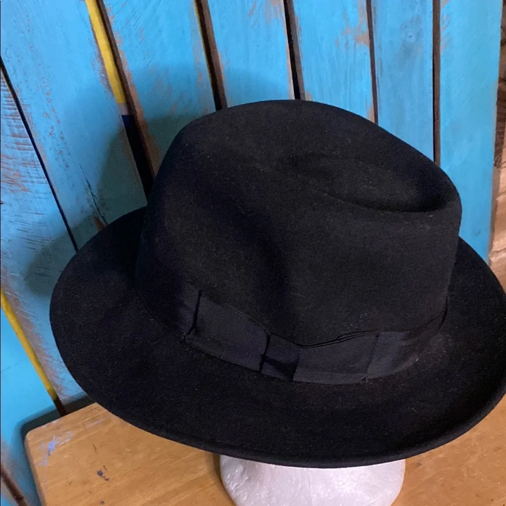 Jaxon Classic Black Fedora Hat size small